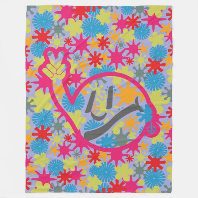 COUVERTURE POLAIRE HIPPIE ICON BY MASANSER (Devant)