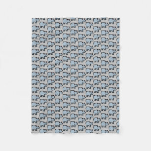 Couverture Polaire Hippopotame