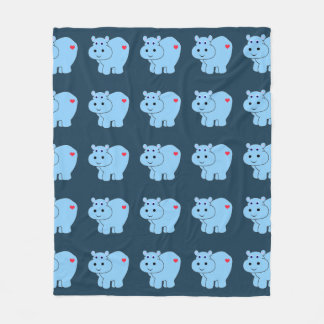 Couverture Polaire Hippopotame de Horatio - enfants