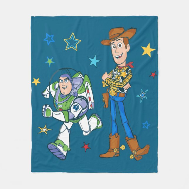 Couverture Polaire Histoire du jouet | Buzz & Woody (Devant)