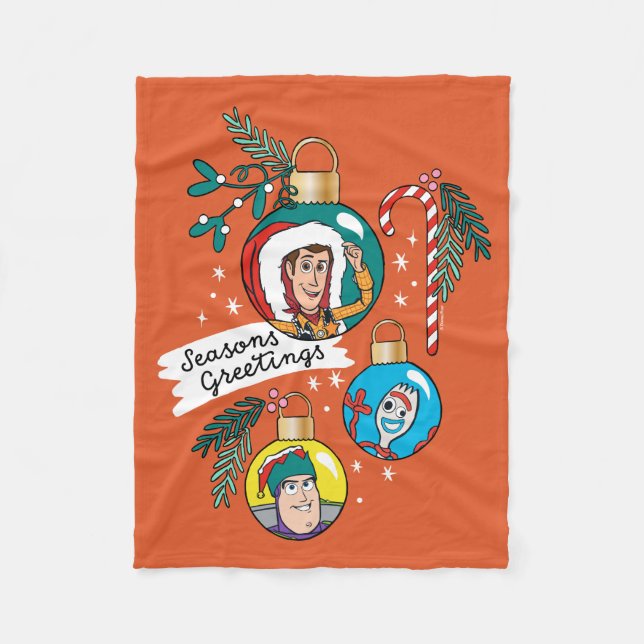 Couverture Polaire Histoire du jouet | JOYEUSES FÊTES (Devant)