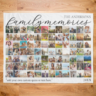 Couverture Polaire Histoires de famille Personnalisé 84 Photo Collage
