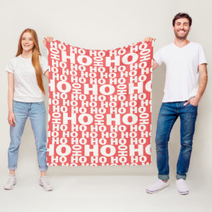 Couverture Polaire Ho Ho Ho Blagues Motif Père Noël Dit Ho Ho Ho Chri
