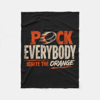 Couverture Polaire Hockey Enforcer Orange 1