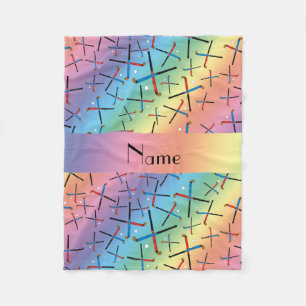 Couverture Polaire Hockey nommé personnalisé de gisement