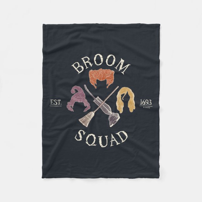 Couverture Polaire Hocus Pocus Broom Squad Est. 1693 (Devant)