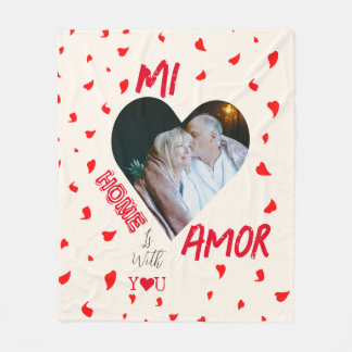 Couverture Polaire Home Is With You Fleece Blanket Cadeau