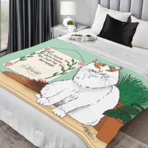 Couverture Polaire Home Sweet Kitty Home