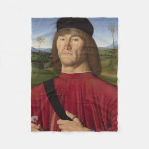 Couverture Polaire Homme fort à la carnation rose (Art Renaissance)