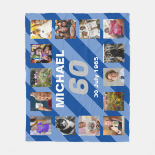 Couverture Polaire Hommes 60e anniversaire 60 ans soixantième cadeau