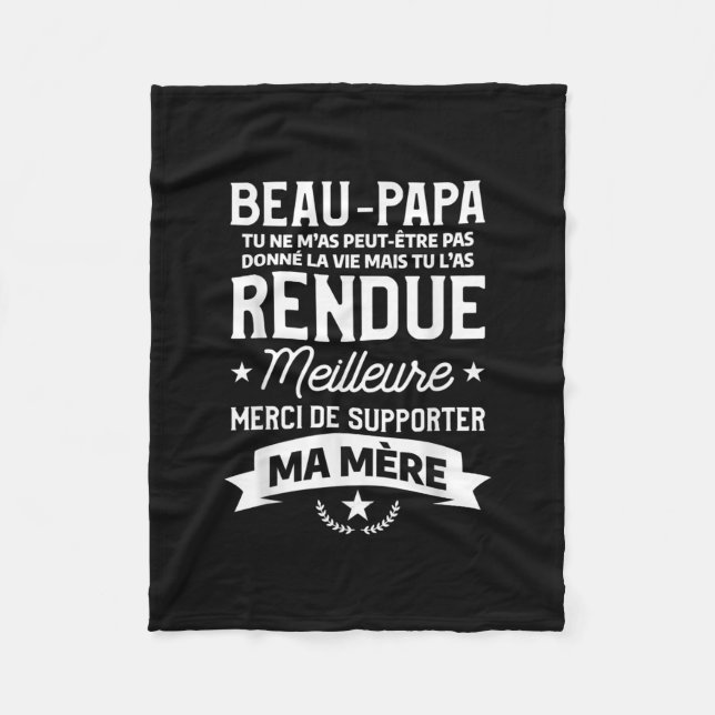 Couverture Polaire Hommes Beaux Enfants Fils Fille Citation Pour Un (Devant)