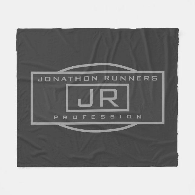 Couverture Polaire Hommes Sporty Gray Gray & Dark Grays (Devant (Horizontal))