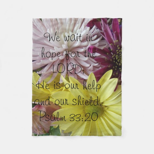 Couverture Polaire Hope Bouquet / Psaumes (Devant)