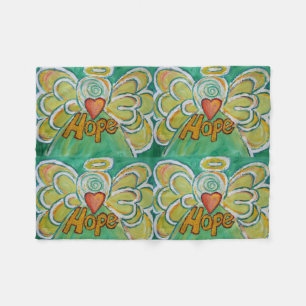 Couverture Polaire Hope Guardian Angel Art Custom Fleece Blanket
