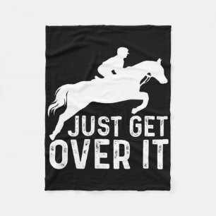 Couverture Polaire Horse anglaise Riding Hunter Jumper Girl Horseback