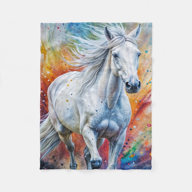 Couverture Polaire Horse Art (Devant)