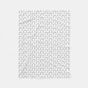 Couverture Polaire Horse Riding Gang Horseshoe Imprimer