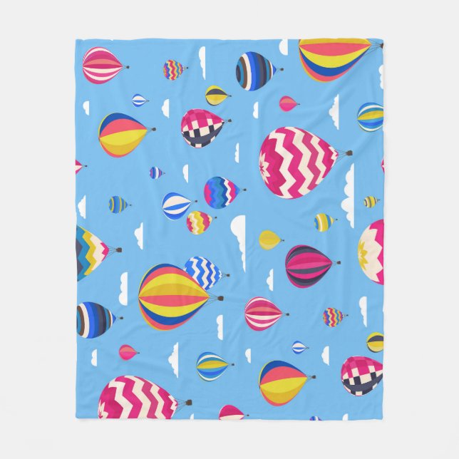 Couverture Polaire Hot Air Balloons Sky Adventure (Devant)