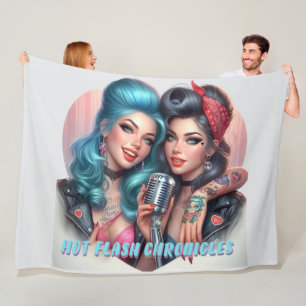 Couverture Polaire Hot Flash Chronicles Retro Diva Fleece Jeter