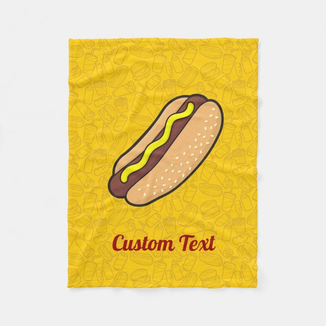 Couverture Polaire Hotdog Fleece Blanche (Devant)