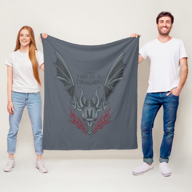 Couverture Polaire HOUSE OF THE DRAGON | Fire-Breathing Dragon Head (En situation)