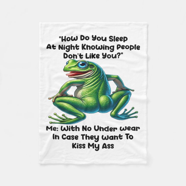 Couverture Polaire How Do You Sleep At Night Knowing People Don't Lik (Devant)