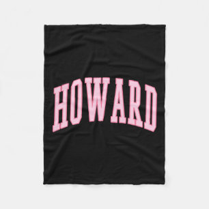 Couverture Polaire Howard Vintage Preppy Varsity Pink Sports