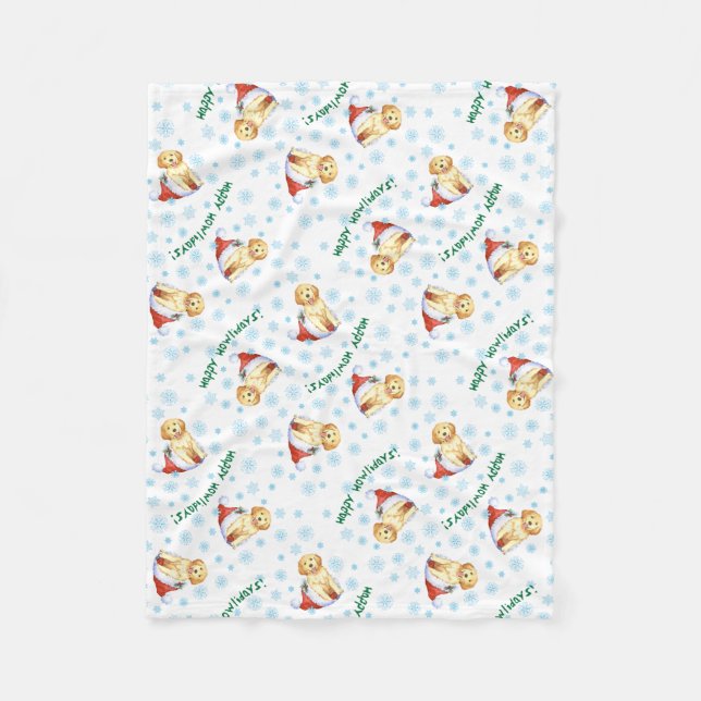 Couverture Polaire Howlidays heureux d'or (Devant)