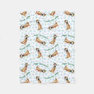 Couverture Polaire Howlidays heureux Malinois