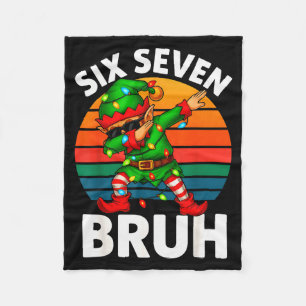 Couverture Polaire Hugvyn Six Seven 6 7 Mème Elfe Dabbing Joyeux Noël