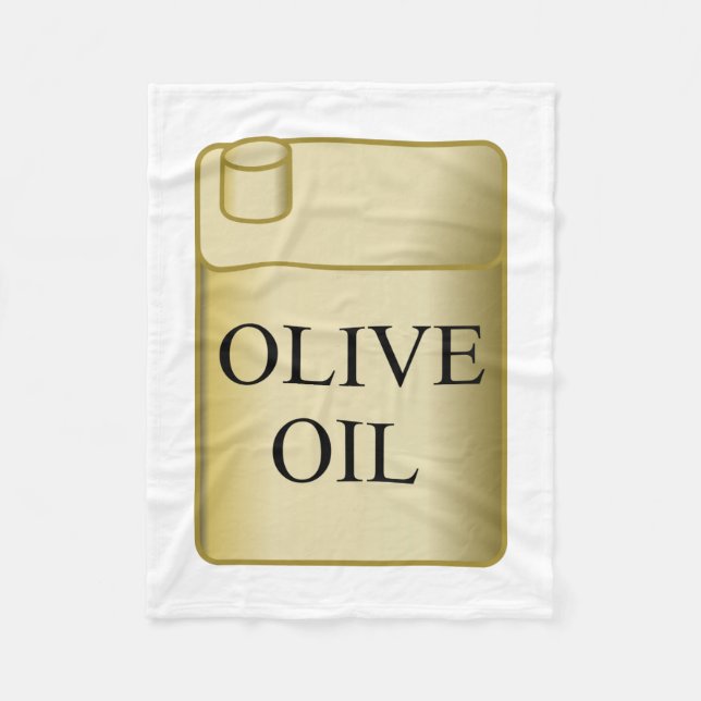Couverture Polaire Huile d'olive (Devant)