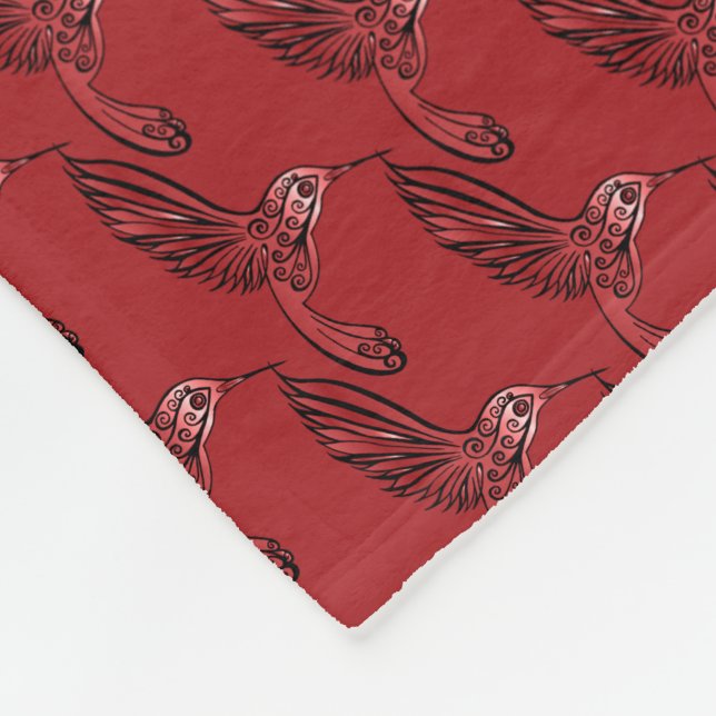 Couverture Polaire Hummingbirds II (Coin)
