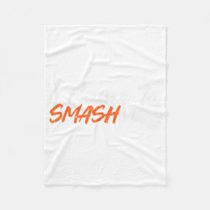 Couverture Polaire Humour de badminton drôle Smash Navette Volant Spo