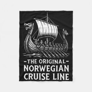Couverture Polaire Humour Viking original de la ligne de croisière no