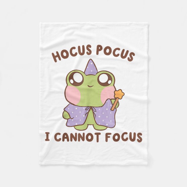 Couverture Polaire I Cannot Focus Funny Adhd Sitive Frog  (Devant)
