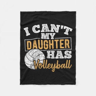 Couverture Polaire I Cant My Daughter Has Volleyball - Netball Traini