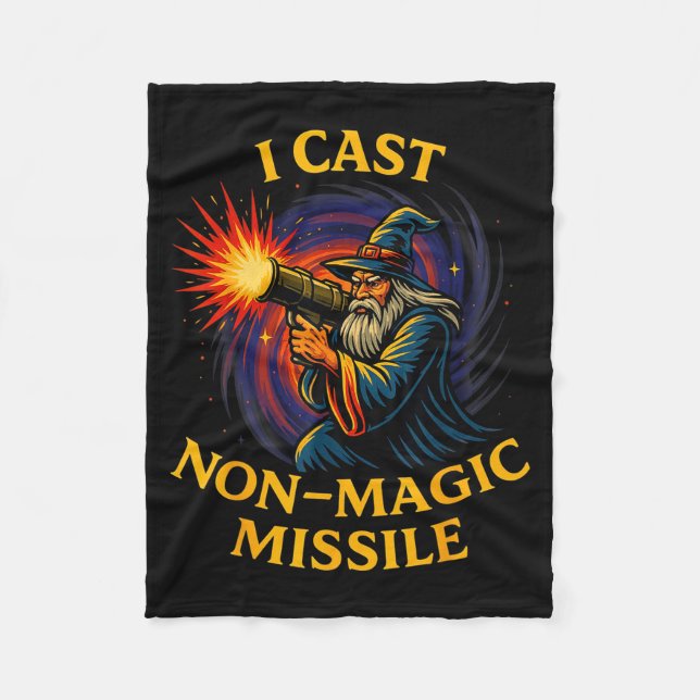 Couverture Polaire I Cast Non-magic Missile Funny Wizard Parody Meme  (Devant)