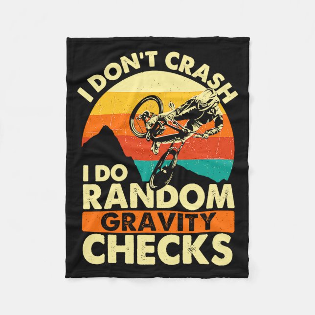 Couverture Polaire I Dont Crash I Do Random Gravity Checks Mountain  (Devant)