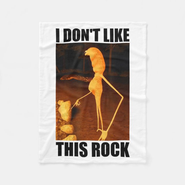 Couverture Polaire I Don't Like This Rock Funny Marcus The Worm Meme  (Devant)