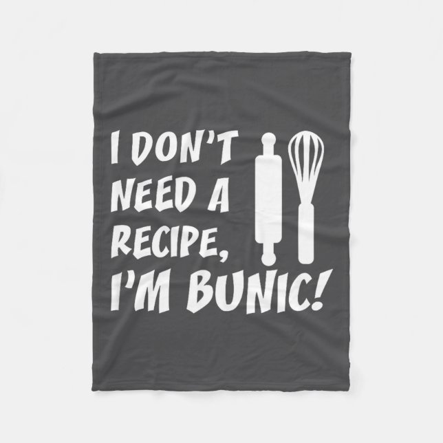 Couverture Polaire I Don't Need A Recipe I'm Bunic Romanian Grandfath (Devant)