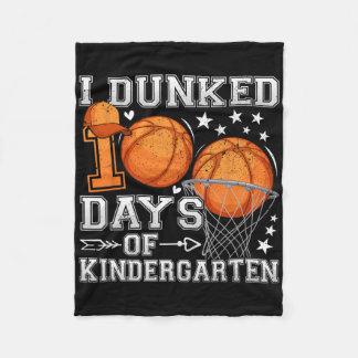 Couverture Polaire I Dunked 100 Days Of Kindergarten Sketll 100th Day