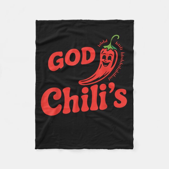 Couverture Polaire I Feel God In This Chili S Tonight.  (Devant)