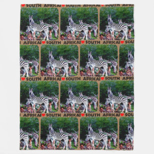 Couverture Polaire I Heart Afrique du Sud Zebra Aloe