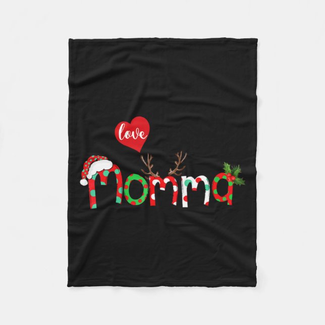 Couverture Polaire I Love Being A Momma Xmas Reindeer New Mom Christm (Devant)