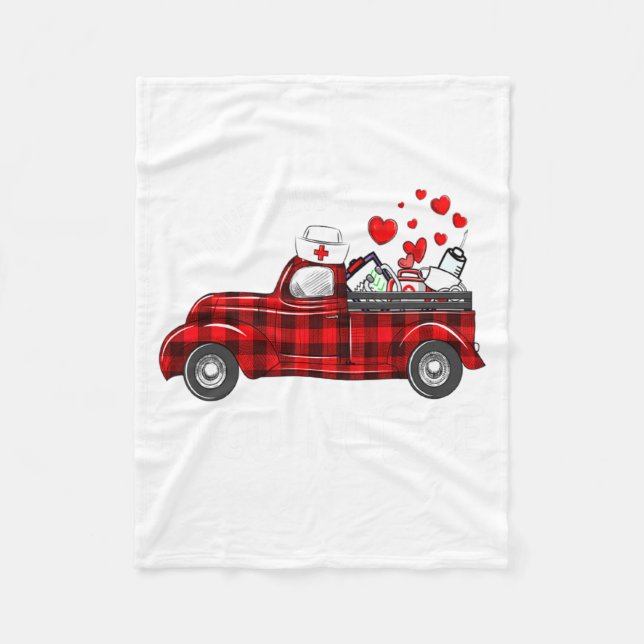 Couverture Polaire I Love Being A Nicu Nurse Valentine Buffalo Plaid  (Devant)