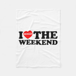Couverture Polaire I Love Heart Weekend Funny Camping Couple Gifts Va