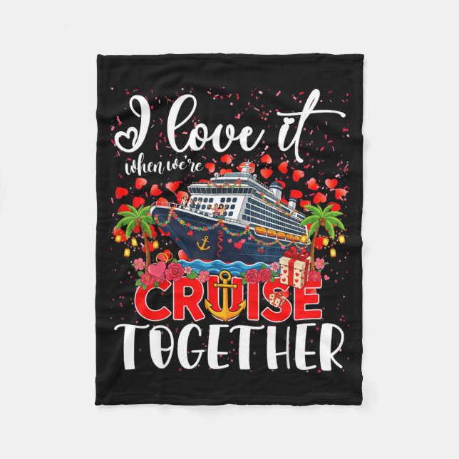 Couverture Polaire I Love It When We're Cruisin Together Cruise Coupl (Devant)