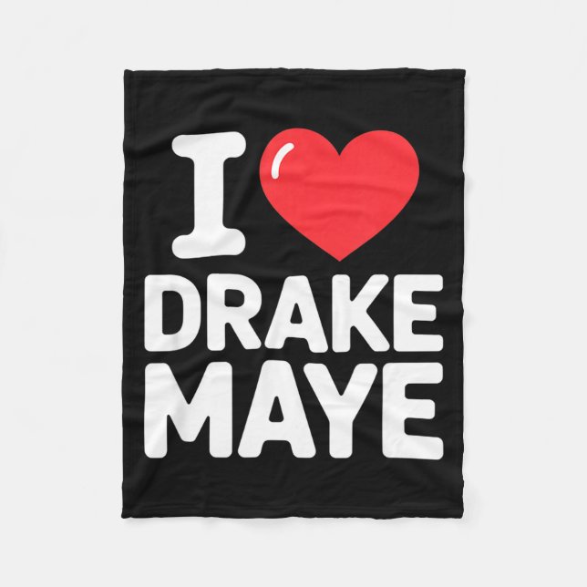 Couverture Polaire I Love Maye  (Devant)