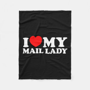 Couverture Polaire I Love My Mail Lady Funny Cute Postal Worker Trava