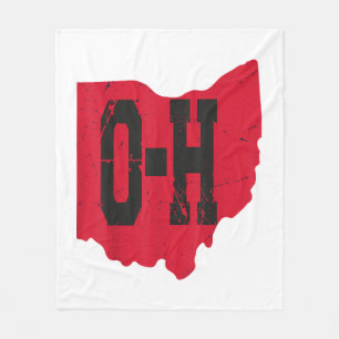 Couverture Polaire I Love My Ohio Home Script Ohio Buckeye State